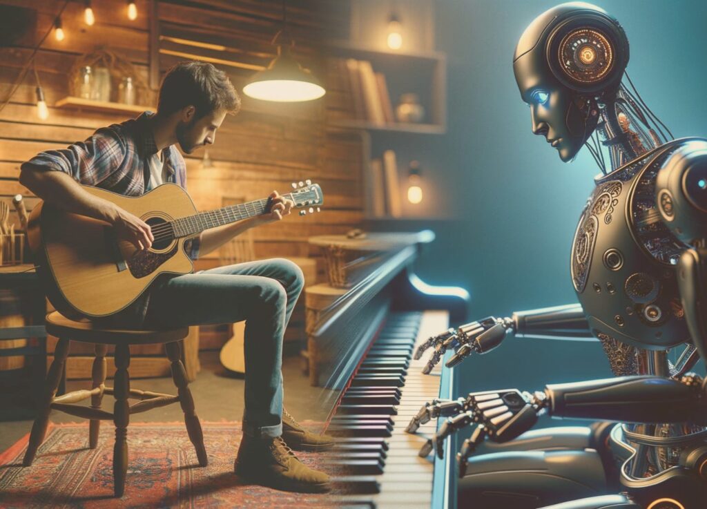 man vs ai - AI music vs human music